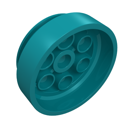 Lego Wheel 30 x 13 Model Team / Dark Turquoise