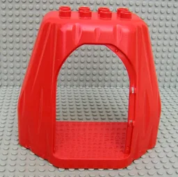 Duplo Rock Cave with Door Opening / White