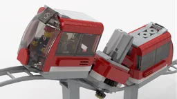 Roller Coaster Train with Cladding