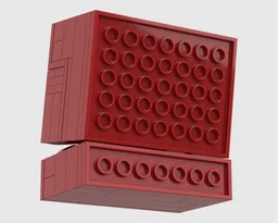 Angry 2x2 Brick