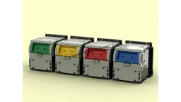 Modular Garbage Station for MOC-92116 (Garbage Truck)