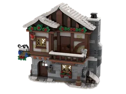Medieval Tarvern in winter