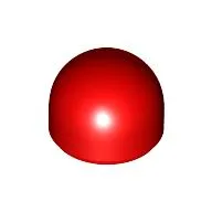Dome 1 x 1 x 2/3 / Red