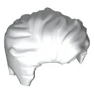 Hair Swept Left Tousled [Plain] / White