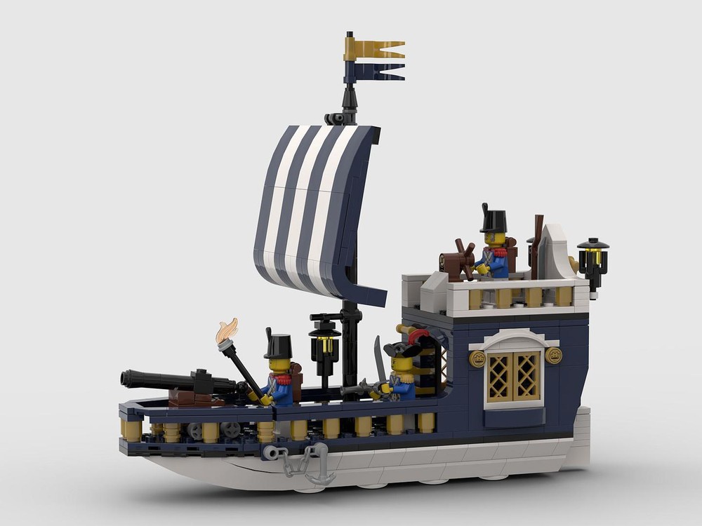 Lego Blue Imperial Sailboat