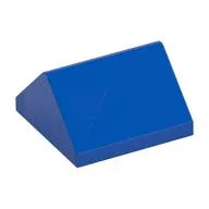 Brick Sloped 45° 2 x 2 Double / Blue