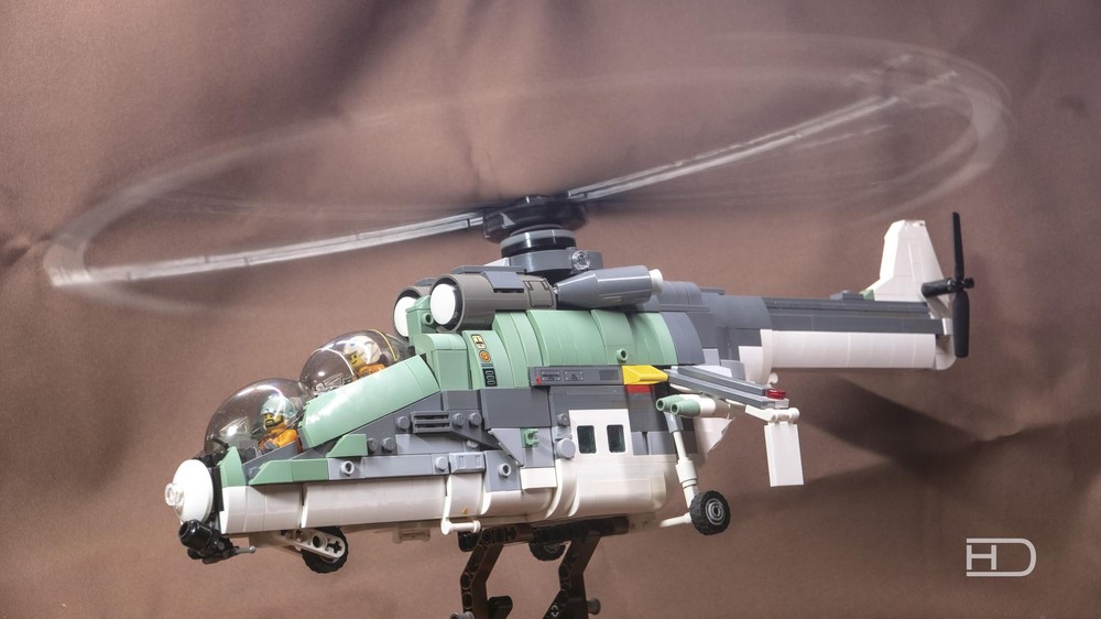 Lego Dual cockpit transportation helicopter
