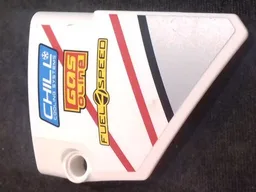 Technic, Panel Fairing #14 Large Short Smooth, Side B with 'CHILL COOLING SYSTEMS', 'GAS OLINE' and 'FUEL4SPEED' Pattern (Sticker) - Set 42000