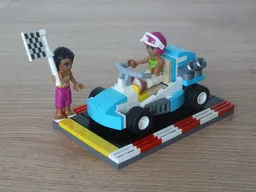 LEGO FRIENDS GO KART MOC Instructions Finish Line