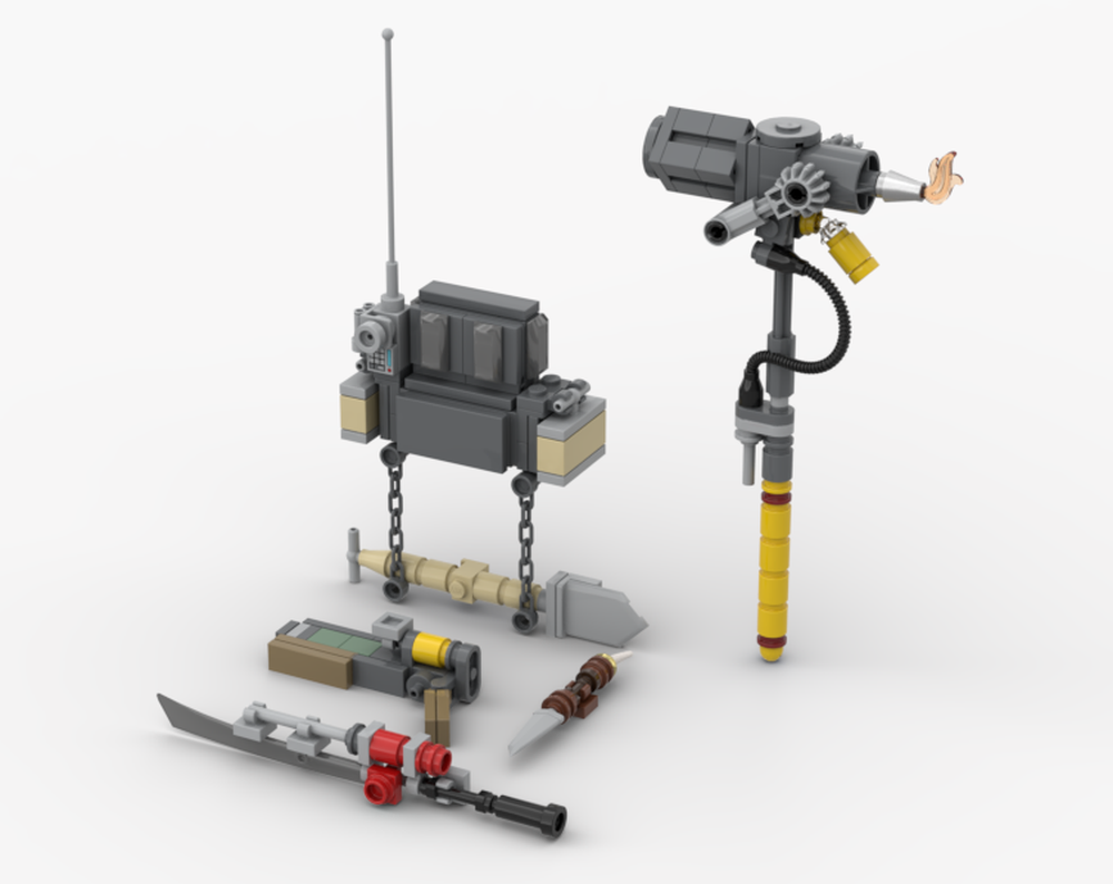 Lego Power Armor Backpack And Weapons