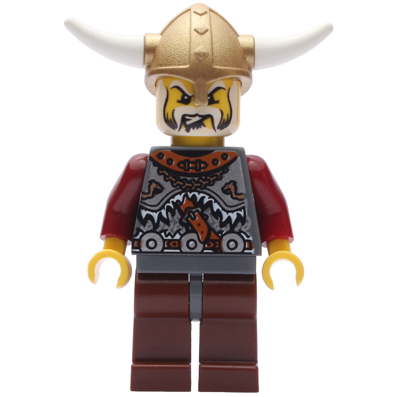 Lego Viking King - Armour, Reddish Brown Legs