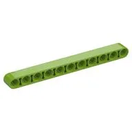 Technic Beam 1 x 11 Thick / Lime