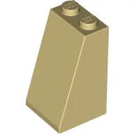 Brick Sloped 75° 2 x 2 x 3 [Solid Studs] / Tan