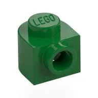 Plate Special 1 x 1 x 2/3 Half Round with Side Stud / Green