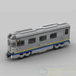 Santa fe passanger train - observation car