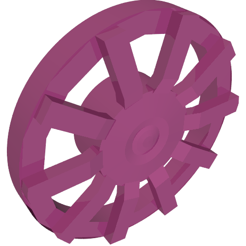 Lego Wheel Cover 10 Spoke - for Wheel 18976 / Magenta