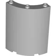 Panel 4 x 4 x 6 Quarter Cylinder / Light Bluish Gray