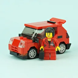 Small Red Hatchback