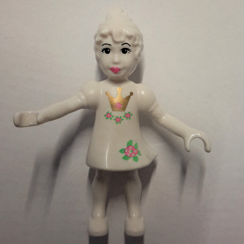 Lego Belville Fairy Thumbelina, with Flowers and Crown Print / White