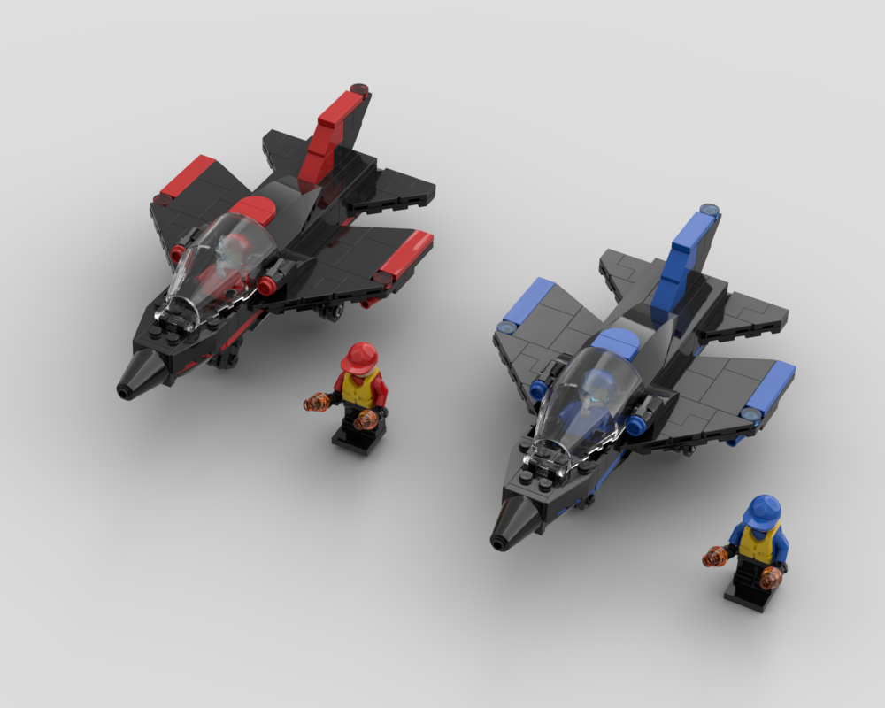 Lego Red VS Blue Jet