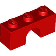 Lego Brick Arch 1 x 3 / Red