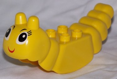 Lego Duplo Animal Bee/Butterfly Body with Face Print / Yellow
