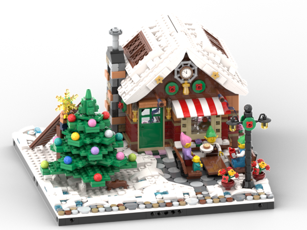 Lego Elf Cafè for Elf Winter Village