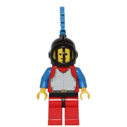 Knight (Breastplate on Red) - Red Legs, Blue Dragon Plume
