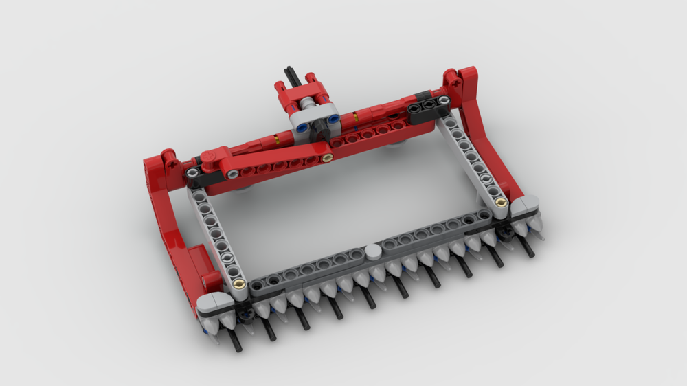 Lego Broad Gauge Mower for Single-Axle Tractor (21 Studs Wide)