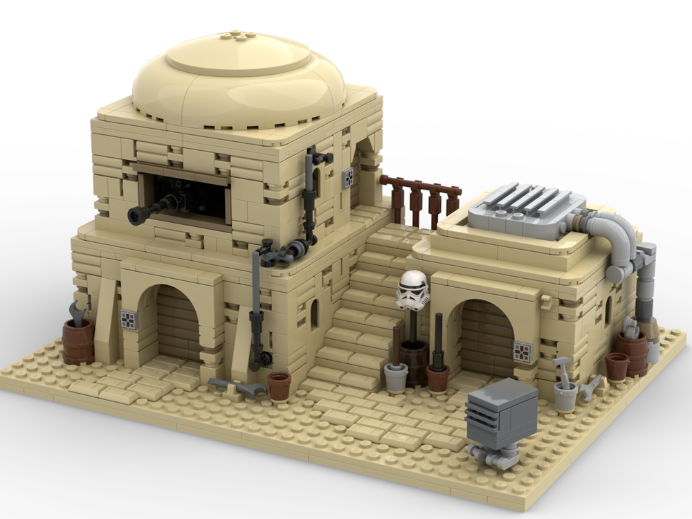 Lego Tatooine Modular Building with Interior - Desert House