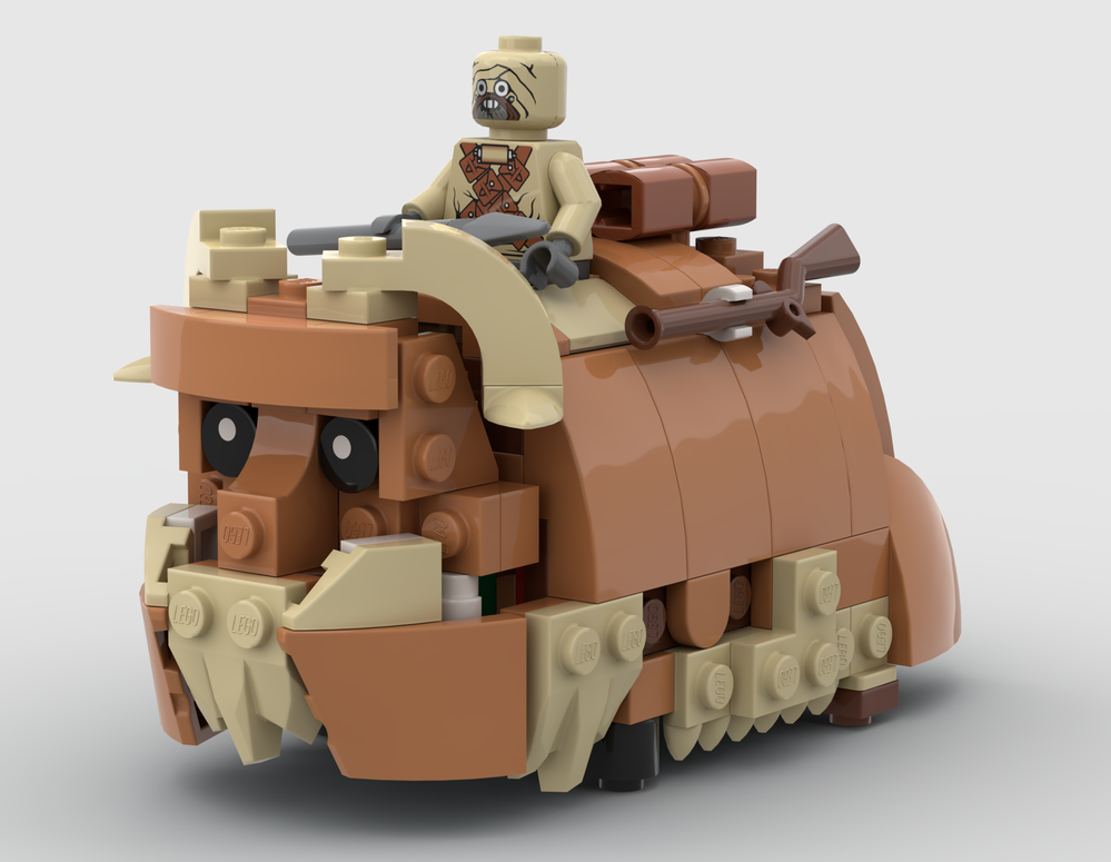 Lego 'The Blonde Bantha' - An alternate build of Set 31166 - Beautiful Horse
