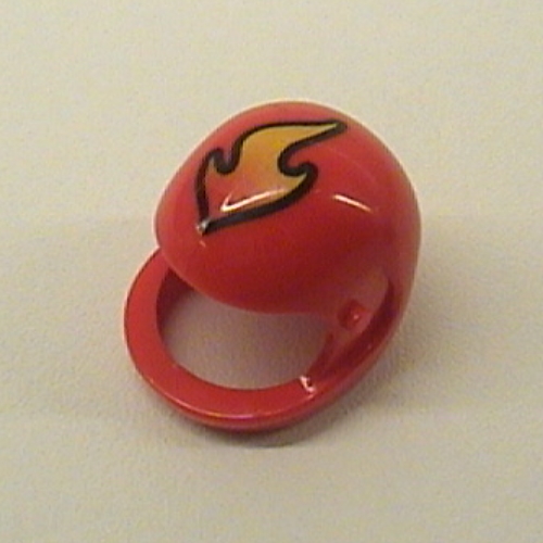Lego Technic Figure Helmet with Flame Print