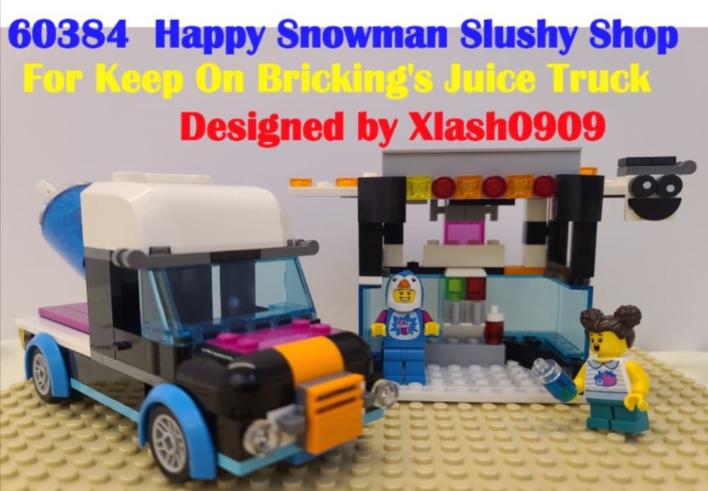 Lego 60384_HAPPY SNOWMAN SLUSHY SHOP_for JUICE TRUCK