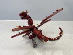 Dark red dragon