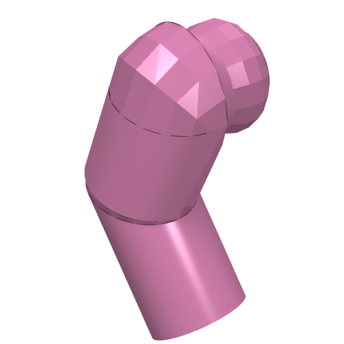 Lego Arm, Right / Dark Pink