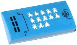 Slope, Curved 2 x 4 x 2/3 with Bottom Tubes with Vents, 13 White Flies and Screw Pattern Model Right Side (Sticker) - Set 70709