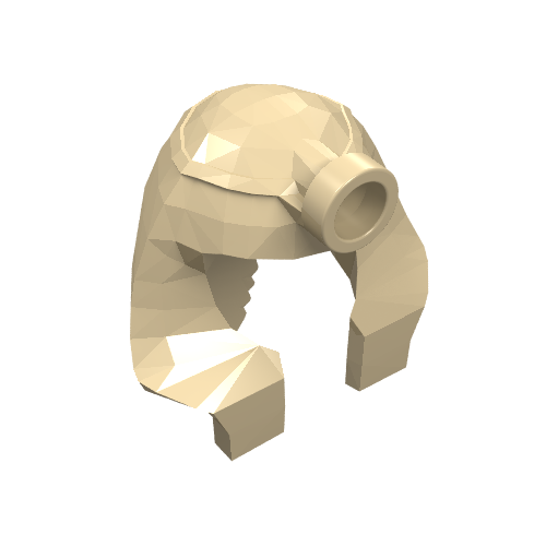 Lego Headdress Nemes (Mummy) with Stud [Type 1] / Tan