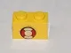 Brick 1 x 2 with Life Preserver Pattern (Sticker) - Set 369