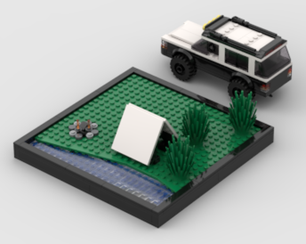 Lego CAMPING SCENE DIORAMA