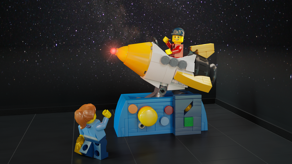 Lego Coin Operated Rocket Ride