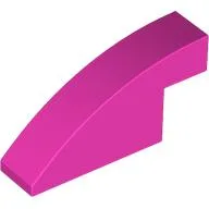 Brick Curved 1 x 4 x 1 2/3 No Studs / Dark Pink