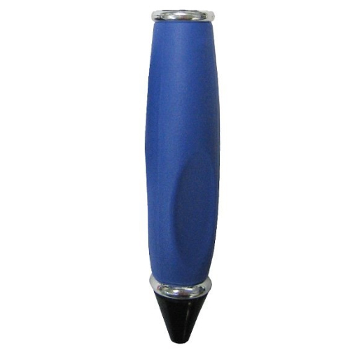 Lego Pen Body, with Black Tip, Chrome Silver Ends / Violet