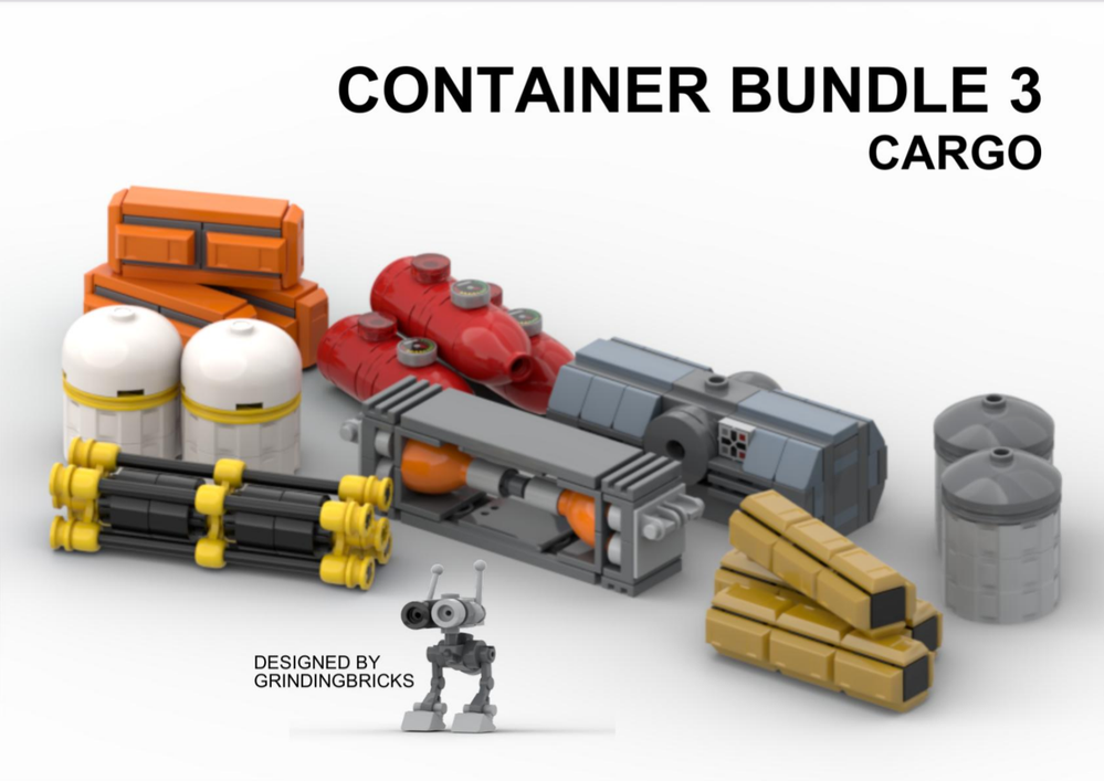 Lego Container Bundle 3 Cargo