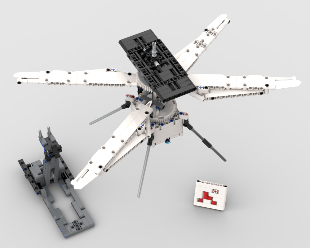Lego 42158 alt: Ingenuity helicopter (1:3 scale)