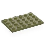 Plate 4 x 6 / Olive Green