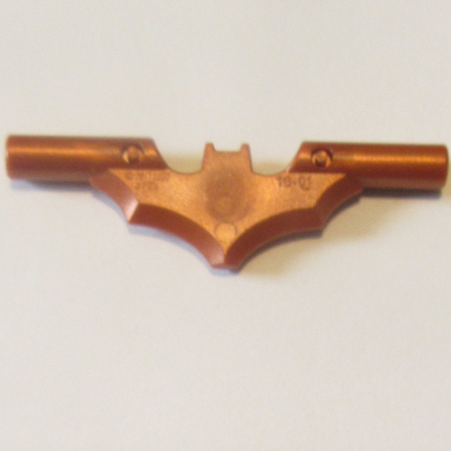 Lego Weapon Batman Batarang with Bars / Pearl Copper