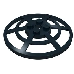 Dish 6 x 6 Inverted, Radar / Webbed [No Anti-studs] / Black