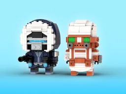 Captain Cold & Heatwave Brickheadz LEGO MOC - DC