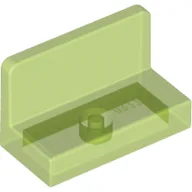 Panel 1 x 2 x 1 [Rounded Corners] / Trans-Bright Green