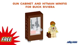 Gun Cabinet and Hitman Minifig for Buick Riviera